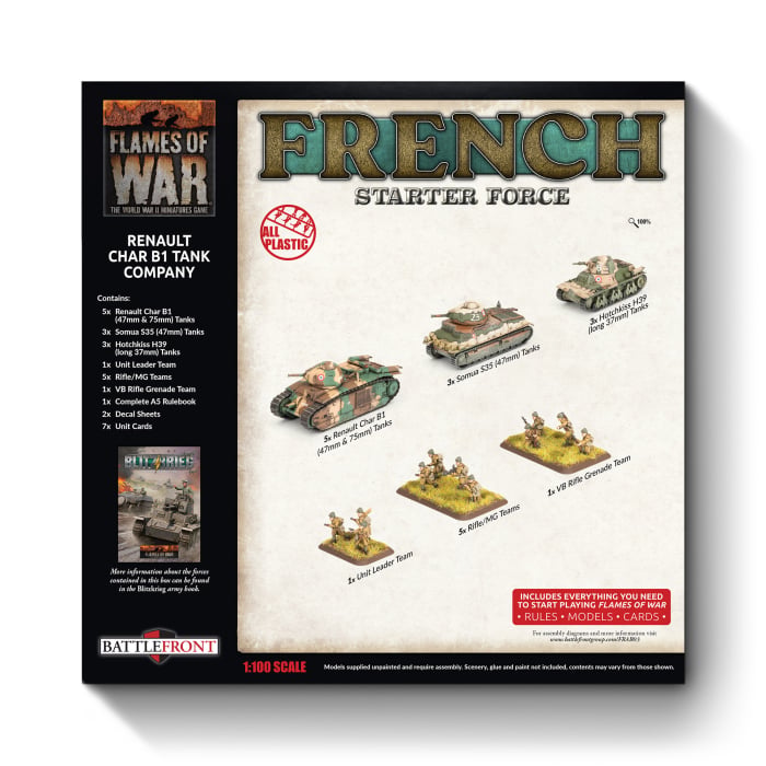 Flames of War: French Char B1 bis Combat Company (FRAB03)