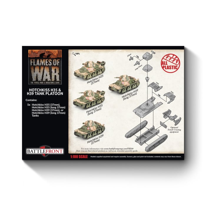 Flames of War: Hotchkiss H35 & H39 Tank Platoon (FRX09)
