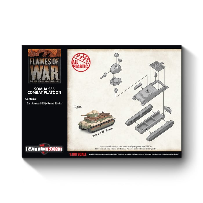 Flames of War: Somua S35 Tank Platoon (FRX10)