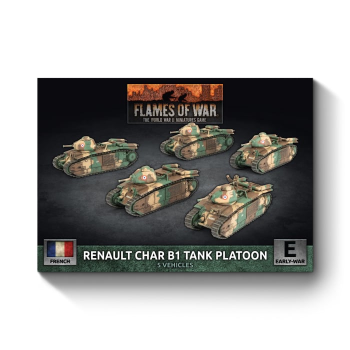 Flames of War: Renault Char B1 Tank Platoon (FRX11)