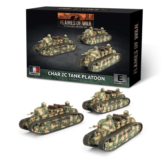 Flames of War: Char 2C Tank Platoon (FRX17)