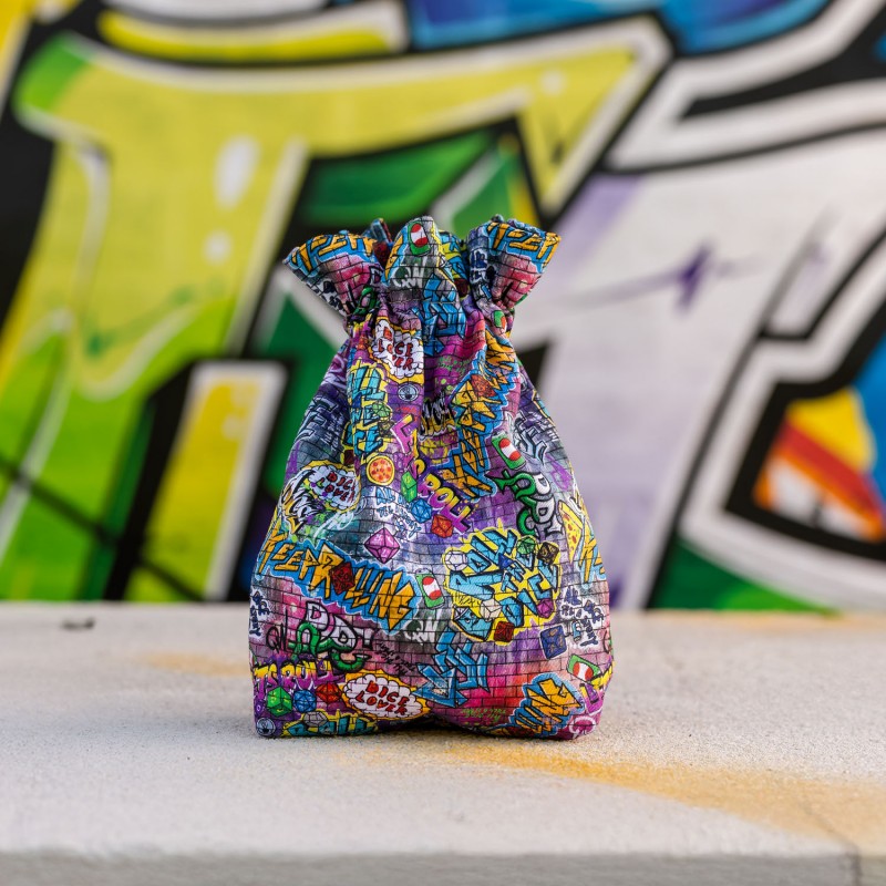 Full Art Dice Pouch: Graffiti (Q-Workshop) (BWSPGRAF201)
