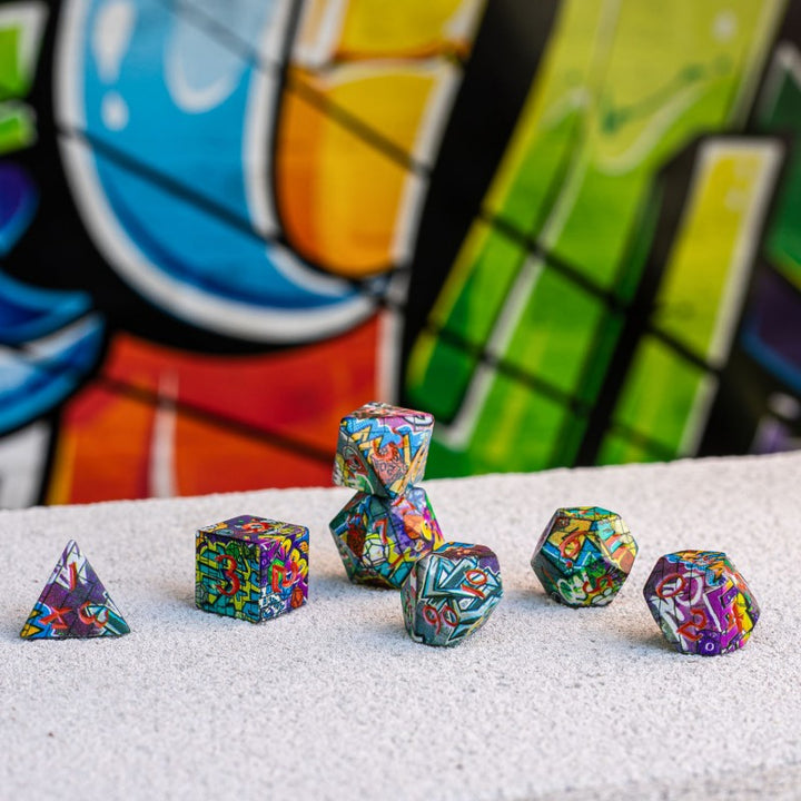Full Art Dice Set: Graffiti (Q-Workshop) (SWSPGRAF)