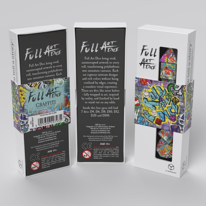 Full Art Dice Set: Graffiti (Q-Workshop) (SWSPGRAF)