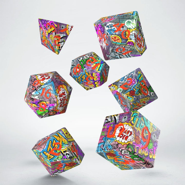 Full Art Dice Set: Graffiti (Q-Workshop) (SWSPGRAF)