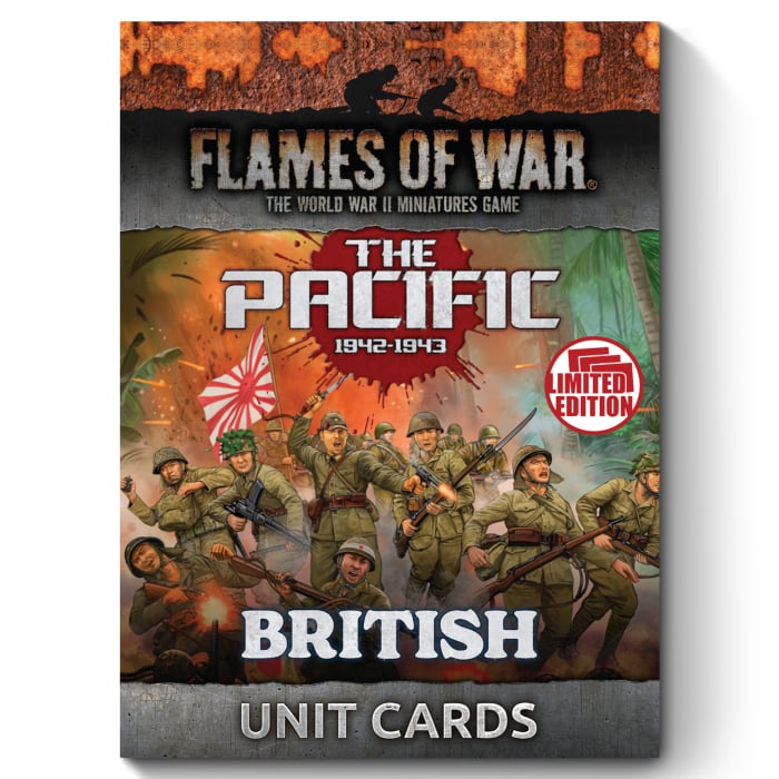 Flames of War: The Pacific - British, Australian & Indian Unit Cards (FW258BU)
