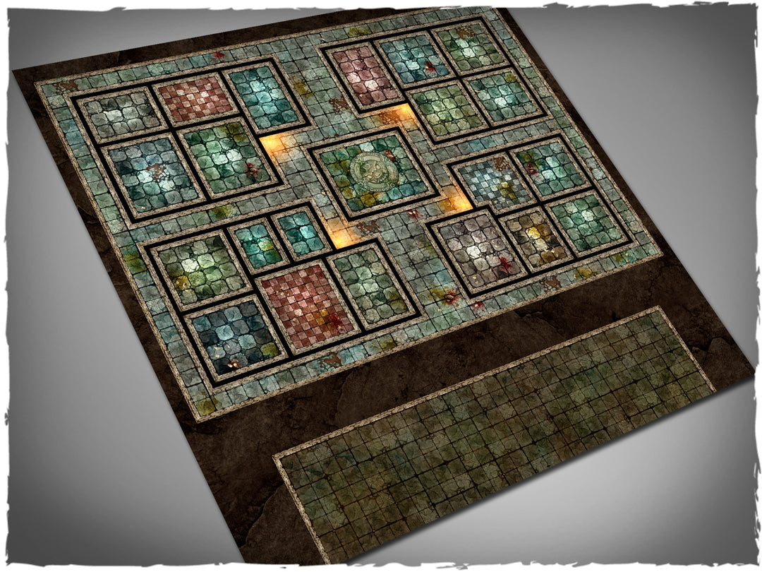 Gaming mat - Heroquest Core Set alternate (90x90 cm) (Deep-Cut Studio)