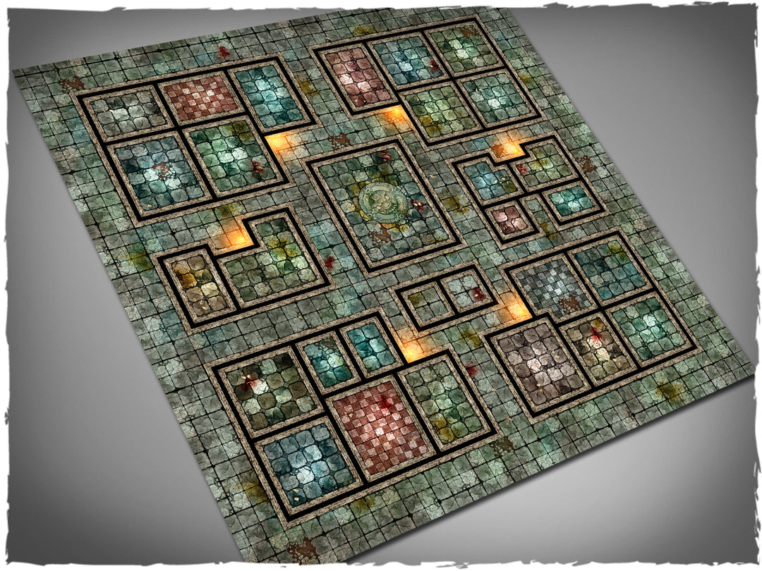 Gaming mat - Heroquest Core Set expanded (90x90 cm) (Deep-Cut Studio)