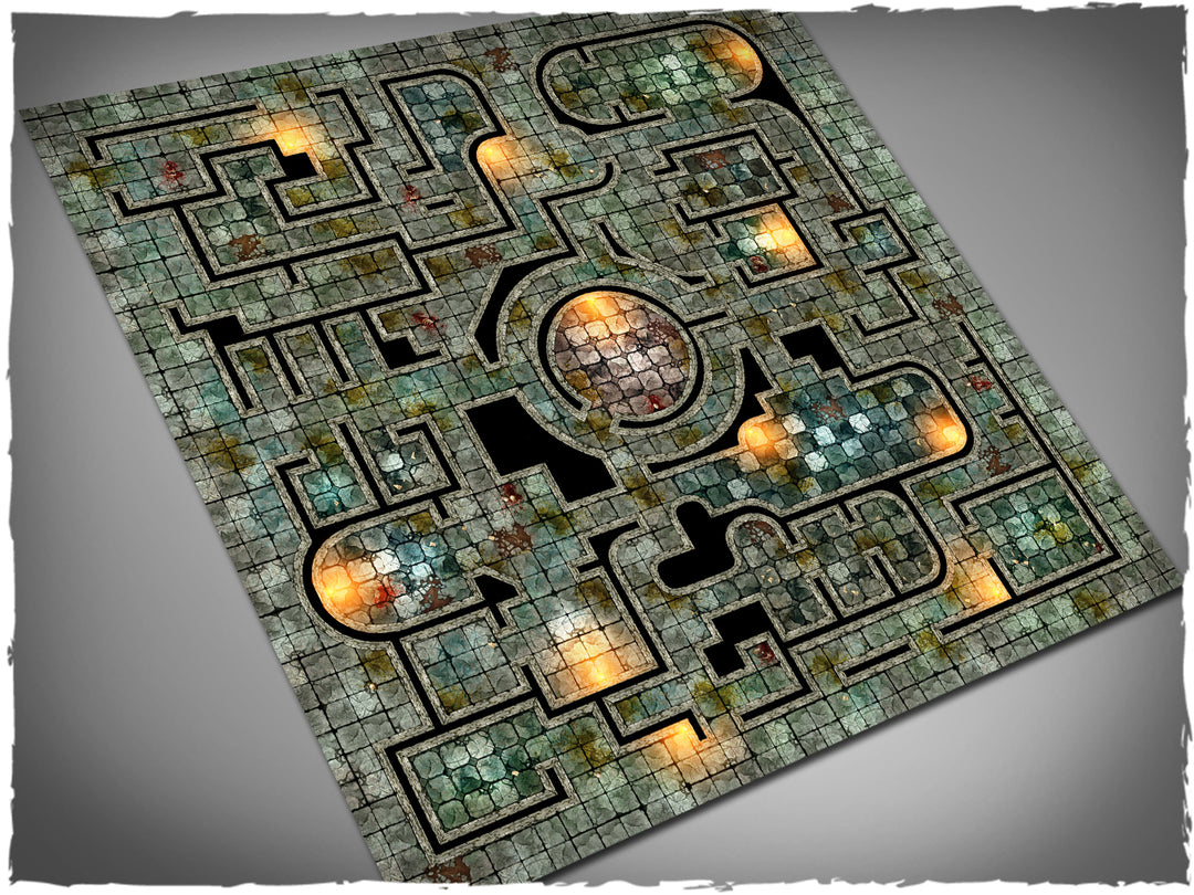 Gaming mat - Halls of Oro alternate (90x90 cm) (Deep-Cut Studio)