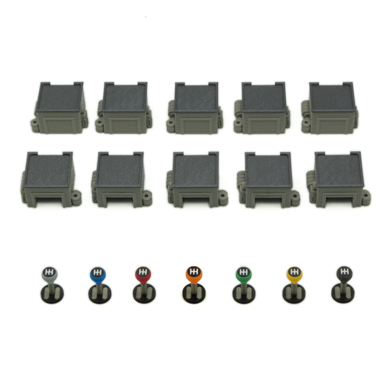 Garages and Gear Levers for Heat: Pedal to the Metal & Heavy Rain Expansion - 17 Pieces (BGExpansions)
