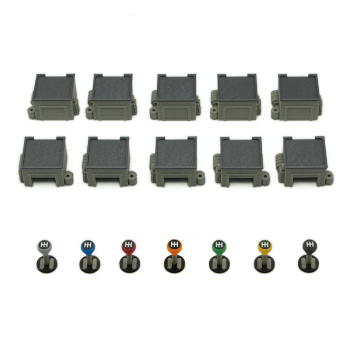 Garages and Gear Levers for Heat: Pedal to the Metal & Heavy Rain Expansion - 17 Pieces (BGExpansions)