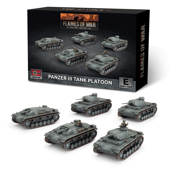 Flames of War: Panzer III Tank Platoon (GBX199)