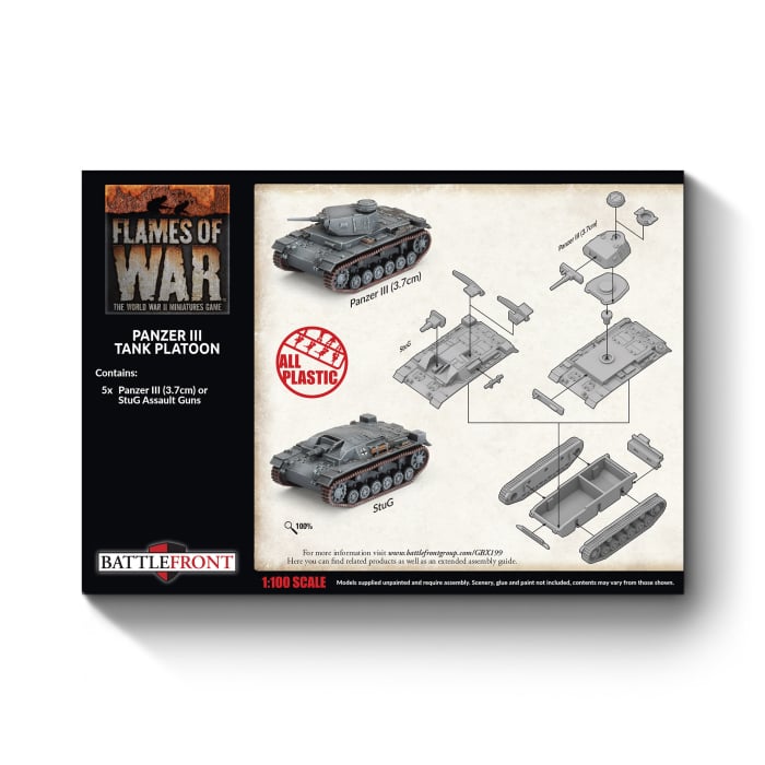 Flames of War: Panzer III Tank Platoon (GBX199)