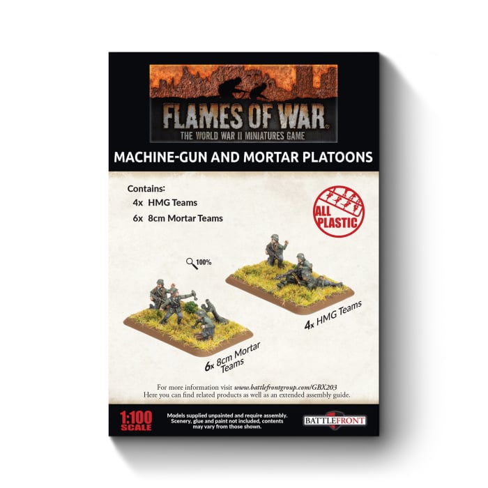 Flames of War: Machine-gun and Mortar Platoons (GBX203)