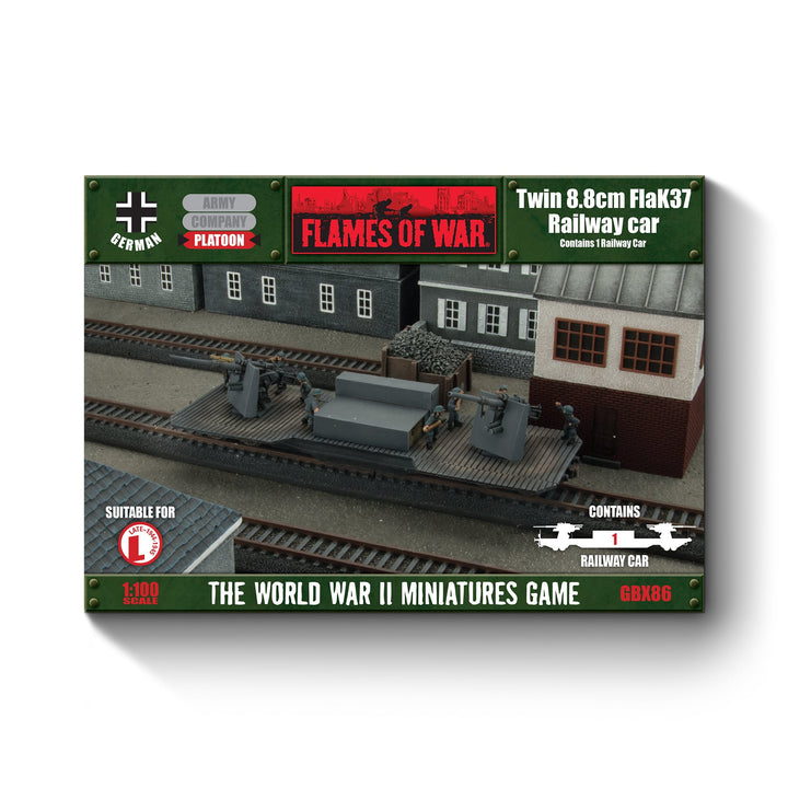 Flames of War: Twin 8.8cm FlaK Railway car (GBX86)