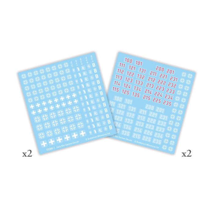 Flames of War: German Early War Decal Set (GE946)