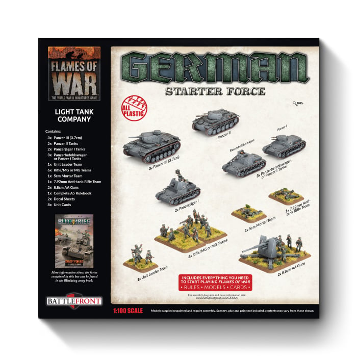 Flames of War: German Starter Force - Light Tank Company (GEAB29)