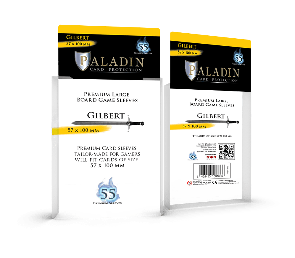 Paladin Sleeves - Gilbert Premium Large (57x100mm)