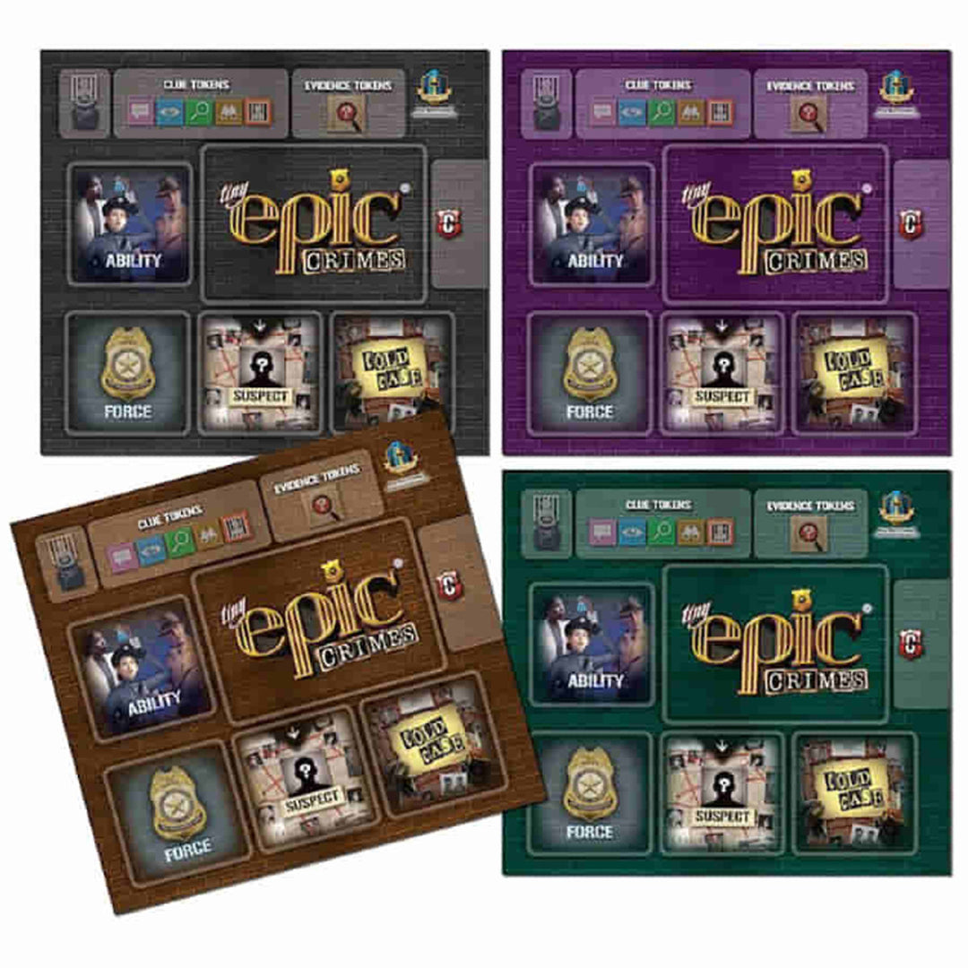 Tiny Epic Crimes: 4 Pack Player Mats