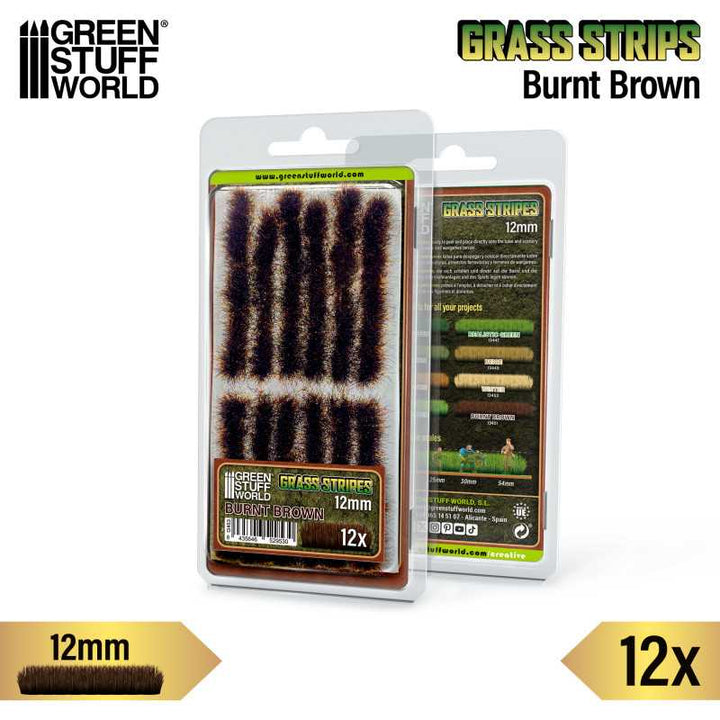 Grass Strips 12 mm - Burnt Brown (Green Stuff World)