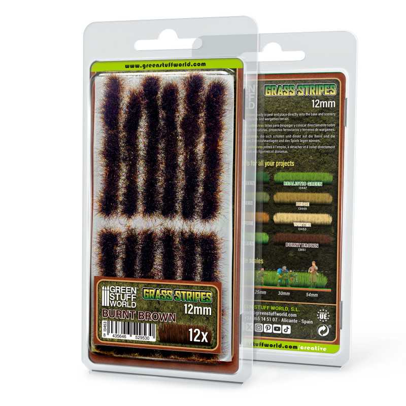 Grass Strips 12 mm - Burnt Brown (Green Stuff World)