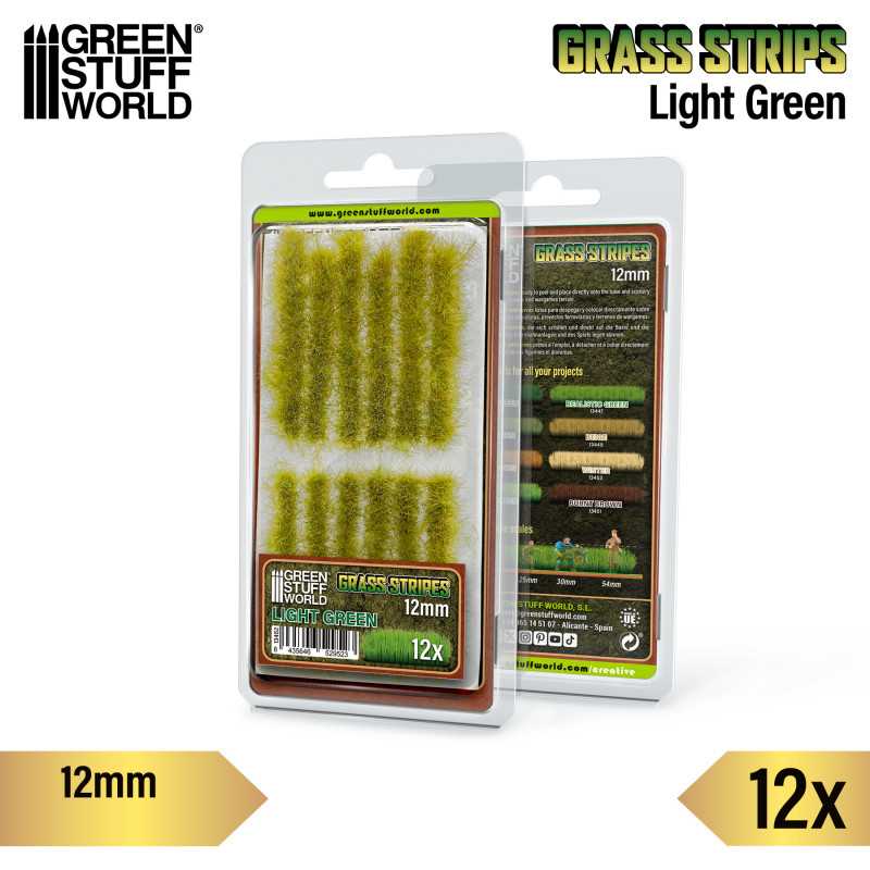 Grass Strips 12 mm - Light Green (Green Stuff World)