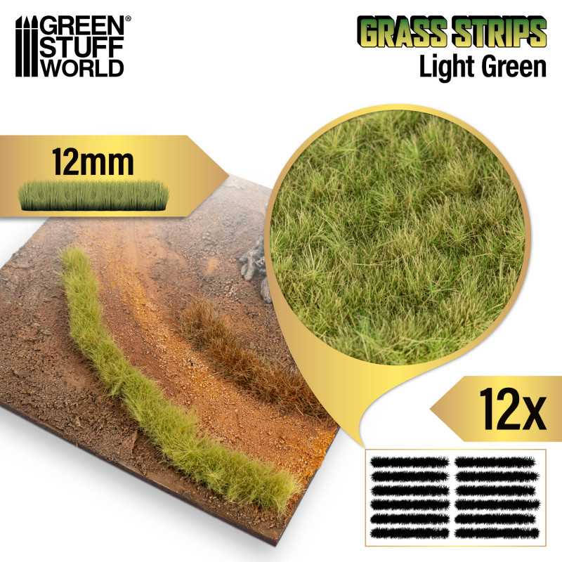 Grass Strips 12 mm - Light Green (Green Stuff World)