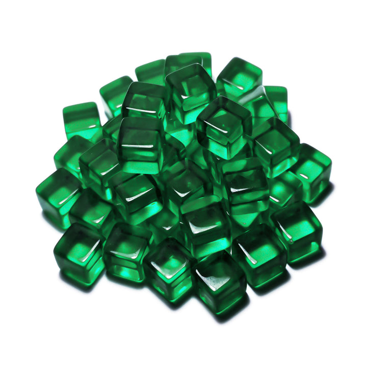 Green Acrylic Cube tokens 10mm (Green Stuff World)