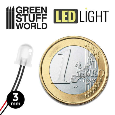 Green LED Lights - 3mm (Green Stuff World)