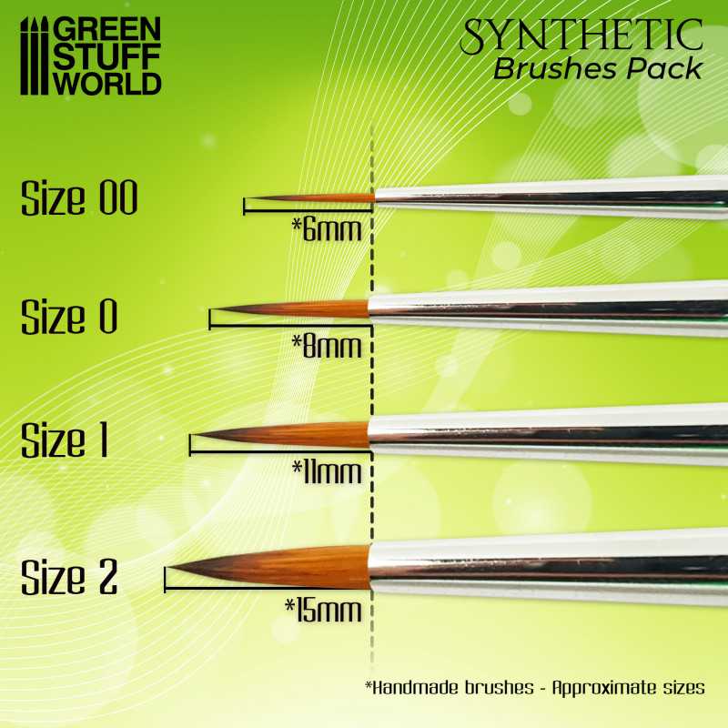 Brush GREEN SERIES Synthetic Brush Set (Green Stuff World)