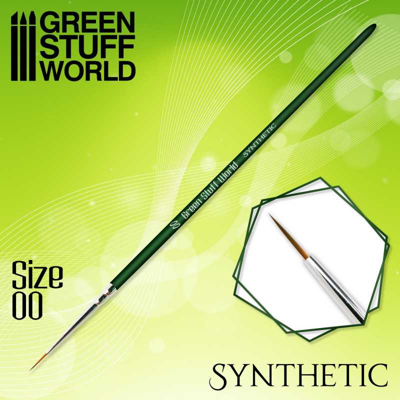 Brush GREEN SERIES Synthetic Brush - Size 00 (Green Stuff World)