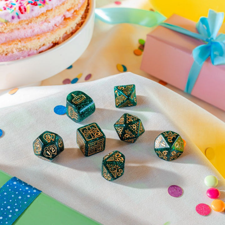 Happy Birthday Dice Set: Balloons (Q-Workshop) (RHPB02)