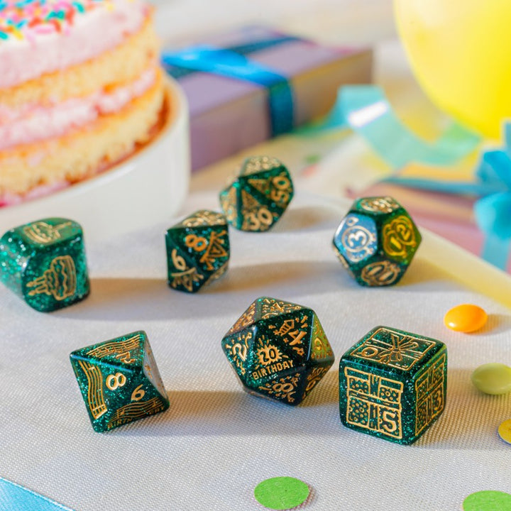 Happy Birthday Dice Set: Balloons (Q-Workshop) (RHPB02)