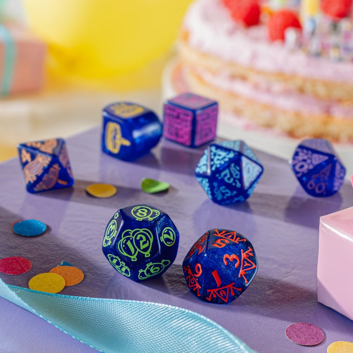 Happy Birthday Dice Set: Streamers (Q-Workshop) (RHPB01)