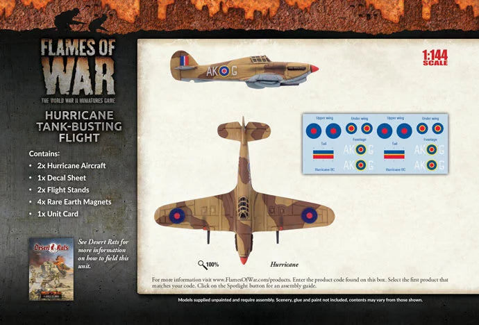 Flames of War: Hurricane Tank-Busting Flight (BBX40)