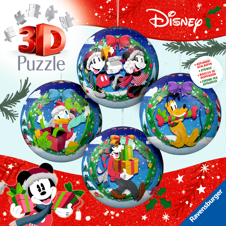 Puzzle-Ball Disney Christmas Ball Set