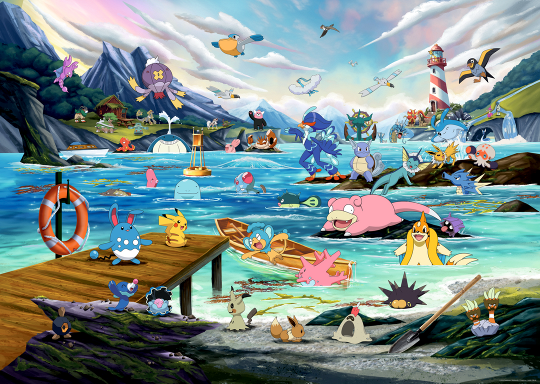 Pokemon Vaporeon and Temperate Marine (1000 brikker)
