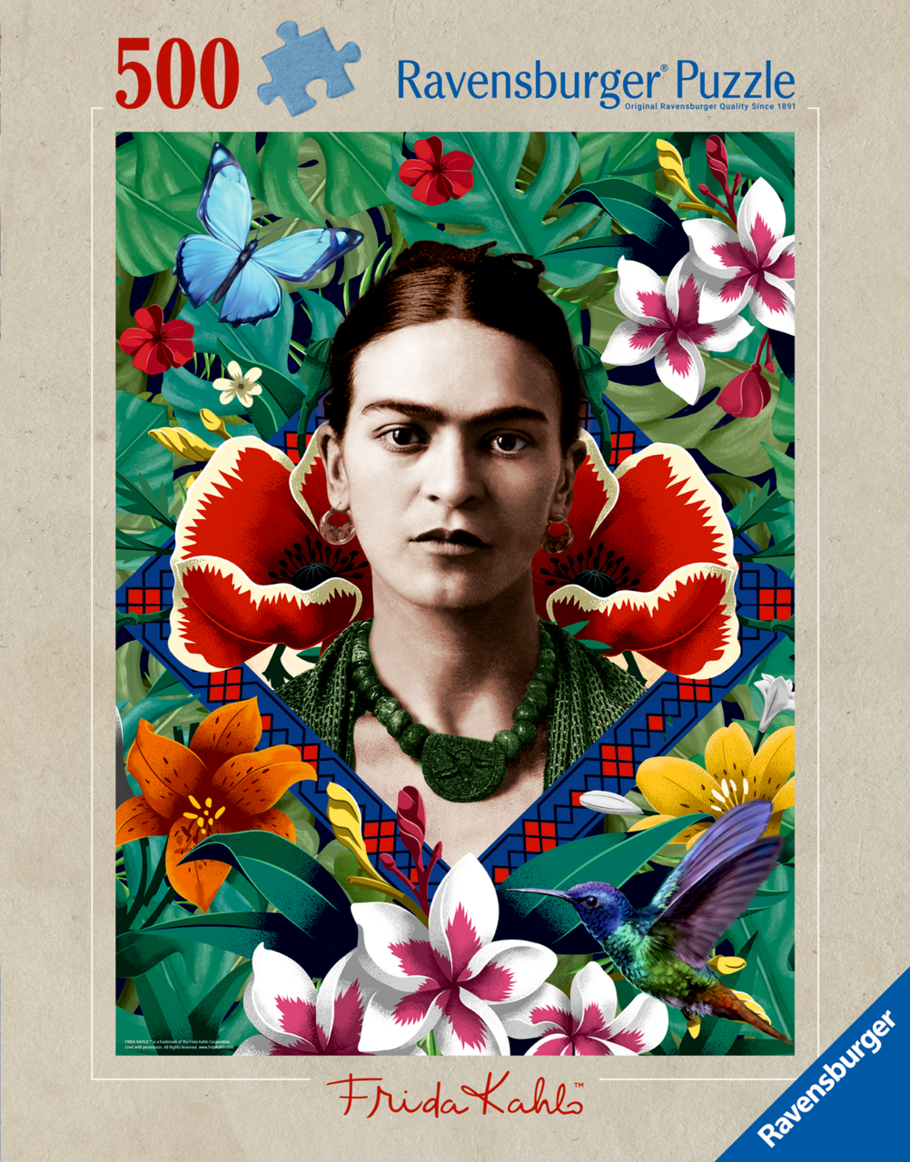 Frida Kahlo - Blooming Fantasy (500 brikker)