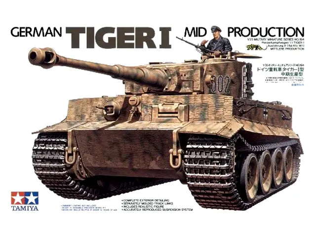 Tamiya 1/35 German Tiger I Mid Production (35194)