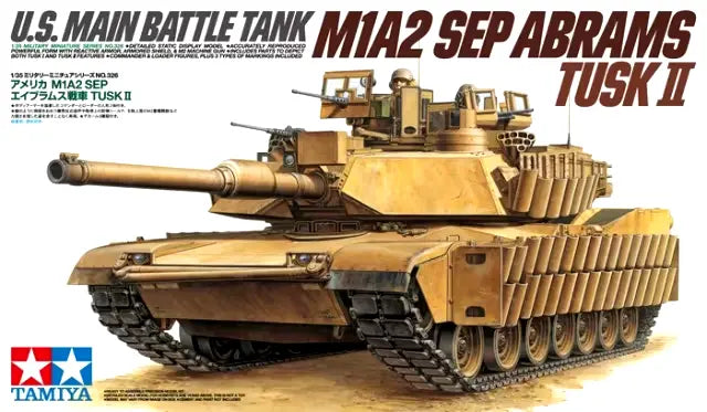 Tamiya 1/35 U.S. Main Battle Tank M1A2 Sep Abrams Tusk II (35326)