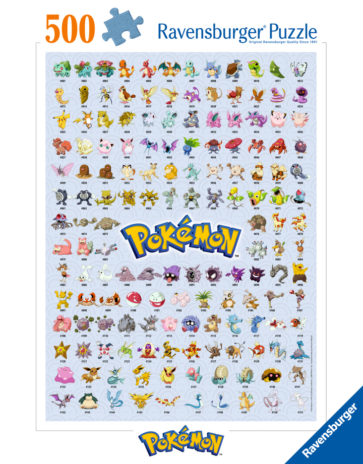 The First 151 Pokémon (500 brikker)