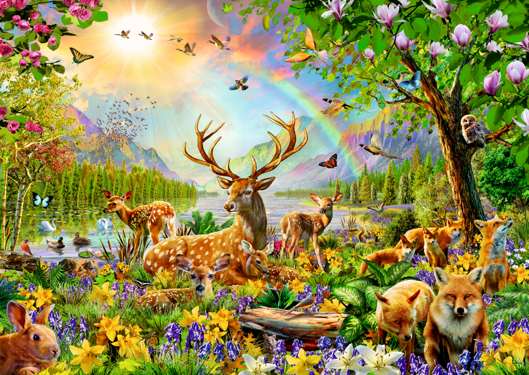 Graceful Deer Family (200 brikker)