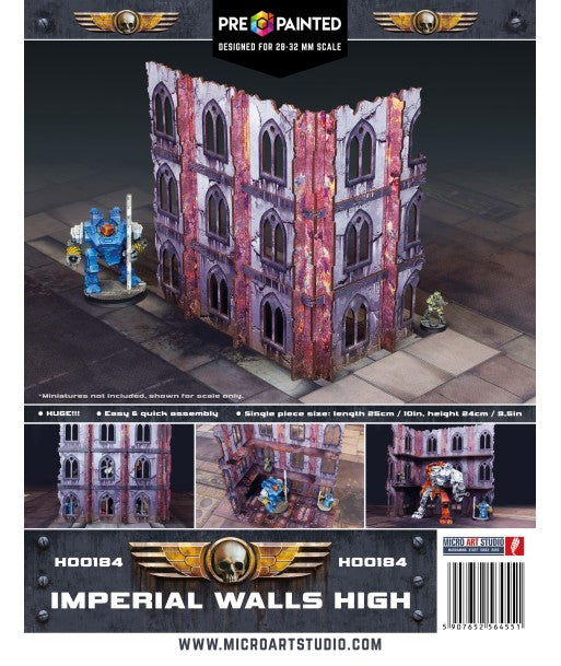 Imperial Walls High (1) PREPAINTED (Micro Art Studio)