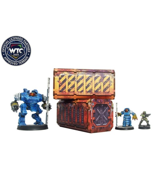 Imperial WTC Containers 1 (2) PREPAINTED (Micro Art Studio)