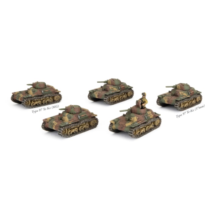 Flames of War: Type 97 Te-Ke Recon Tankette Platoon (JBX13)