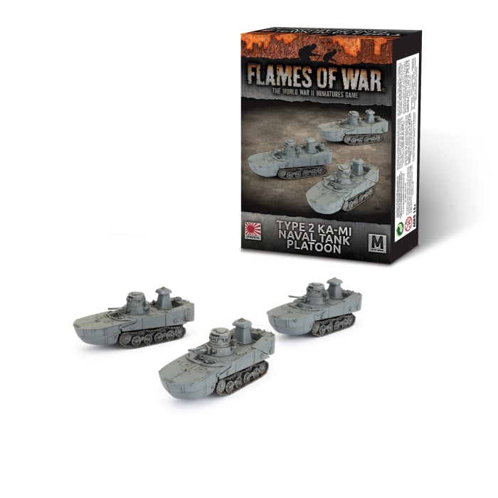 Flames of War: Type 2 Ka-Mi Naval Tank Platoon (JBX15)
