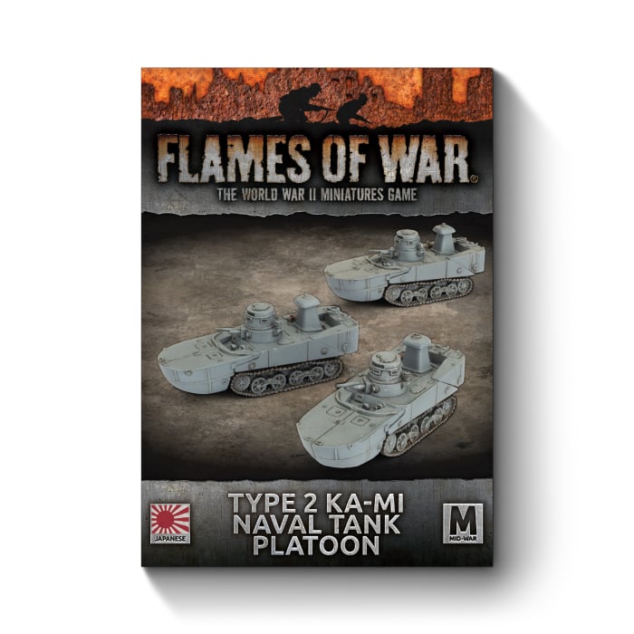 Flames of War: Type 2 Ka-Mi Naval Tank Platoon (JBX15)