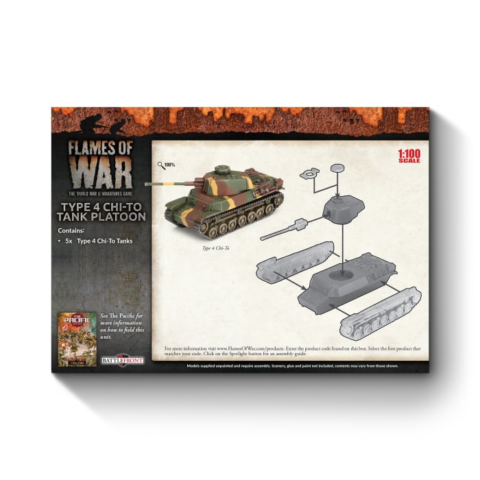 Flames of War: Type 4 Chi-To Tank Platoon (JBX19)