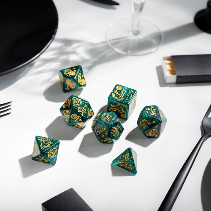 Jumbo Cats Dice Set: Merlin (Q-Workshop) (SJKSCAT09)