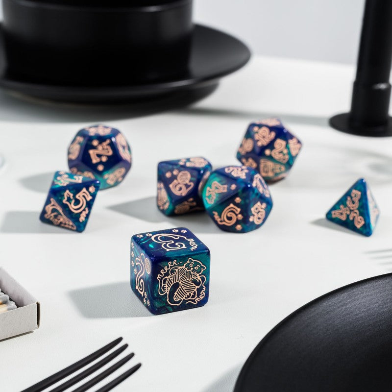 Jumbo Cats Dice Set: Whiskers (Q-Workshop) (SJKSCAT17)